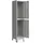 [en.casa] Schließfachschrank Stahl 180x38x45 cm Grau abschließbar