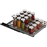 mayzolop Gewürzregal Ausziehbar 26,4 x 22,2 x 5,6 cm