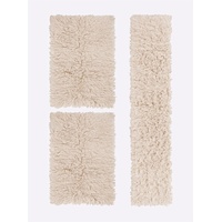 Teppich HEINE HOME Teppiche Gr. B/L: 160 cm x 230 cm, 80 mm, 1 St., beige Schurwollteppiche