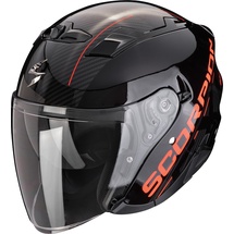 Scorpion Exo-230 QR Jethelm, schwarz-rot, Größe XS 54 55 für Männer