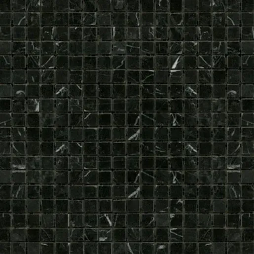 Premium Mosaic Stone Steinmosaik schwarz 30x30 cm poliert STMOS15BKP