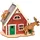 Hobaku HOLZ - BASTELN - KUHNERT Drechslerei Kuhnert - Bastelset Spardose Schwedenhaus - Hobaku (Holzbastelkunst) - 16 x 13 cm - das perfekte Sparerlebnis zum selber Basteln