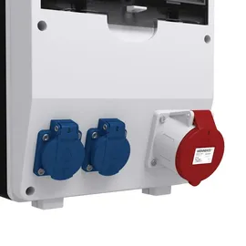 Doktorvolt Stromverteiler pTD-S 32A 2x230V 3P Zähler mit SIEMENS und MENNEKES Doktorvolt DV-4791-D