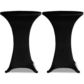 deluke Stehtischhusse AMAU Schwarz Ø 80 cm 4er Set