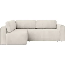 OTTO home Eckcouch Polyester mit Bettkasten 2-Sitzer Beige