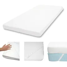 Mendler 10cm Memoryfoam-Matratzentopper HWC-E63 Matratzenauflage 90 x 200 cm weiß