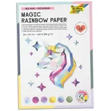 Folia Transparentpapier folia Regenbogen-Papier Block MAGIC RAINBOW, 240 x 340 mm