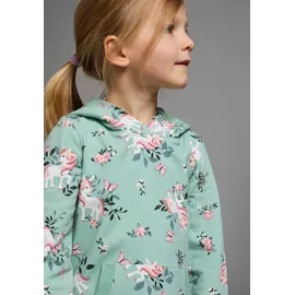 Kidsworld Sweatkleid in mint-bedruckt | Gr.: 92/98