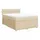 vidaXL Boxspringbett mit Matratze Creme 140x200 cm Stoff