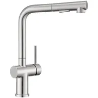 WOOHSE Küchenarmatur Wasserhahn Spüle Küche Ausziehbare Spüle Armatur 360° schwenkbar (Mischbatterie)