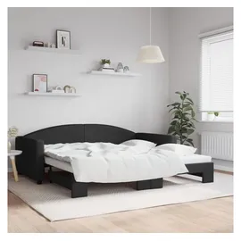 vidaXL Tagesbett 100 x 200 cm Schwarz