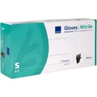 Abena NITRIL-HANDSCHUHE SENSITIVE puderfrei schwarz S