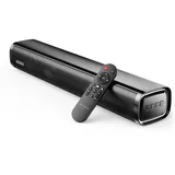 MEVOSTO Soundbar für TV Geräte PC Gaming Soundbar Mini 60W 2.1CH Integrierte Subwoofer Lautsprecher Computer mit USB Digital Audio/BT5.4/Optisch/AUX Voice Enhance 3 EQ Kompatibel Spielkonsolen-40cm