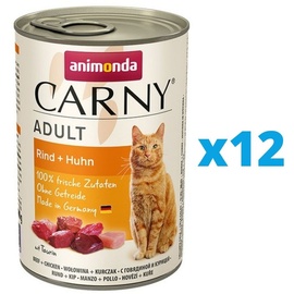 Animonda Carny Adult Rind & Huhn 12 x 400 g