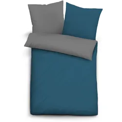 Bettwäsche RENFORCÉ kobaltblau - blau