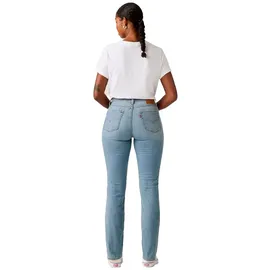 Levi's 724 High Rise Straight Hosen Slipped In Cool 31 30