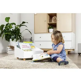 Pinolino Kinderbücherregal Ando 2 Fächer Buche lackiert weiß