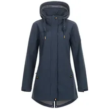 ankerglut Softshellmantel Kurzmantel mit Kapuze Gefüttert Übergangsjacke #ankerglutbrise Softshelljacke, Navy, 44