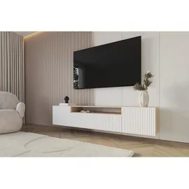 altdecor NOA-2 Lowboard 200 cm x 40 cm x 41 cm Weiß Holzwerkstoff