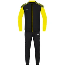 Jako Kinder Trainingsanzug Polyester Performance Schwarz/Soft Yellow, 140