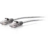 C2G 0,3 m Cat6a ungeschirmtes (UTP) flaches Ethernet Patchkabel mit Rastnasenschutz – grau