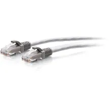 C2G 0,3 m Cat6a ungeschirmtes (UTP) flaches Ethernet Patchkabel mit Rastnasenschutz – grau