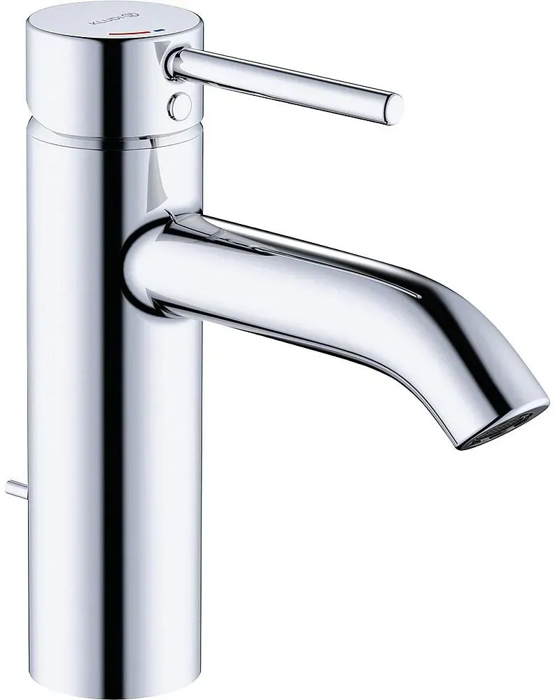 Waschtischmischer Kludi Bozz Ausladung 100 mm, mit Ablaufgarnitur, ECO PLUS, chrom