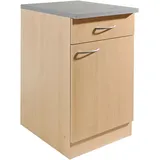 WIHO KÜCHEN Unterschrank Kiel 50 x 50 x 85 cm Grau