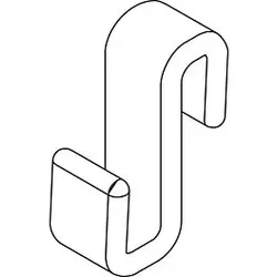 Kermi Nica Handtuchhalter-Haken ZDHHHHHNI000XK transpartent, passend für Seitenwand