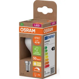 osram homelighting OSRAM LED Lampe Minikerze Classic P40 Filament, 2,5W, E14, matt, Minikerze, mattes Glas, für Tischleuchte, Deckenleuchte, Spiegelbeleuchtung,