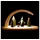 Seiffener Volkskunst eG Leuchterbogen LED Jägerwichtel 24 x 13 cm