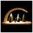 Seiffener Volkskunst eG Leuchterbogen LED Jägerwichtel 24 x 13 cm
