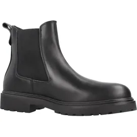 Tommy Hilfiger TH LEATHER Cleated CHELS Schwarz (Black), 40