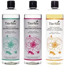 Tierfee Ökologischer Universalreiniger + Geschirrspülmittel + Teppich und Polsterreiniger 5 l