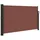 furnicato Seitenmarkise 120 x 500 cm Braun Polyester