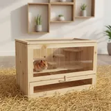 Nagerkäfig Kleintierstall Mäusekäfig Holz Verschiedene Etagen Hamsterkäfig