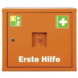 Juniorsafe Verbandschrank Norm DIN 13157 orange