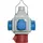 ABL Energiewürfel Kunststoff grau IP44 3Steckd Z 30.02 1x16A5p400V