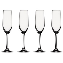 SPIEGELAU Gläser-Set Vino Grande Sektkelch 4er Set, Kristallglas weiß