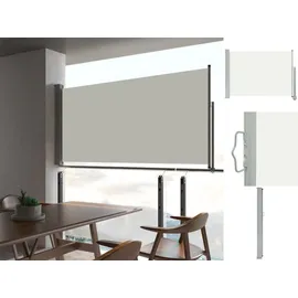 vidaXL Ausziehbare Seitenmarkise 80 x 300 cm creme