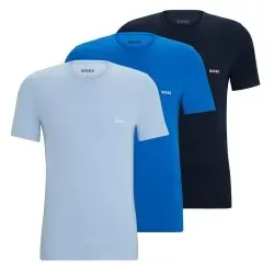 BOSS für Herren. 50515002 Pack 3 T-Shirts Klassisch blau (XXL), Heimtextilien, Baumwolle, Kurzarm