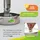 Bio Green BioGreen Paraffin Gewächshausheizung "Warmax Power 4" aus Edelstahl 300 Watt - 40 % längere Brenndauer - Silber