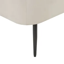 Beliani Chaiselongue Samtstoff Orange