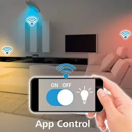 Hama LED Lampe Reflektor GU10 5,5W, RGBW, dimmbar, Refl., für Sprach-/App-Steuerung (00176598)