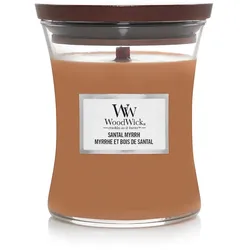 WoodWick MITTLERES GLAS SANTAL MYRRH Kerzen 275 g 