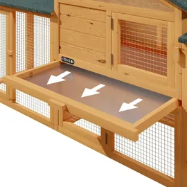 Cadoca® Hasenstall 204 x 45 x 84 cm
