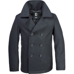 Brandit Pea Coat, Textiljacke - Schwarz - 4XL