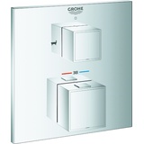 Grohe Grohtherm Cube Thermostat-Wannenbatterie mit integrierter 2-Wege-Umstellung chrom (24155000)