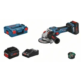 Bosch GWS 18V-15 SC Professional inkl. 2 x 8,0 Ah + Schnellladegerät + L-Boxx 06019H6101
