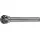 tecwerk Frässtift KUD D.6mm Kopf-L.5mm Schaft-D.6mm HM Verz.Kreuz